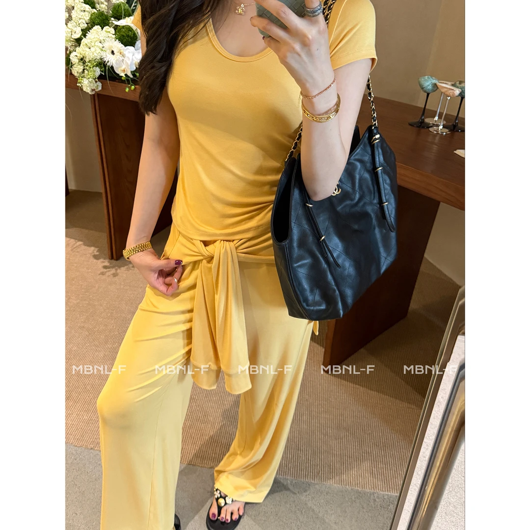 MBNL-F 醋酸桑蚕丝莫代尔混纺休闲套装 秦磊XM-XTZ6266