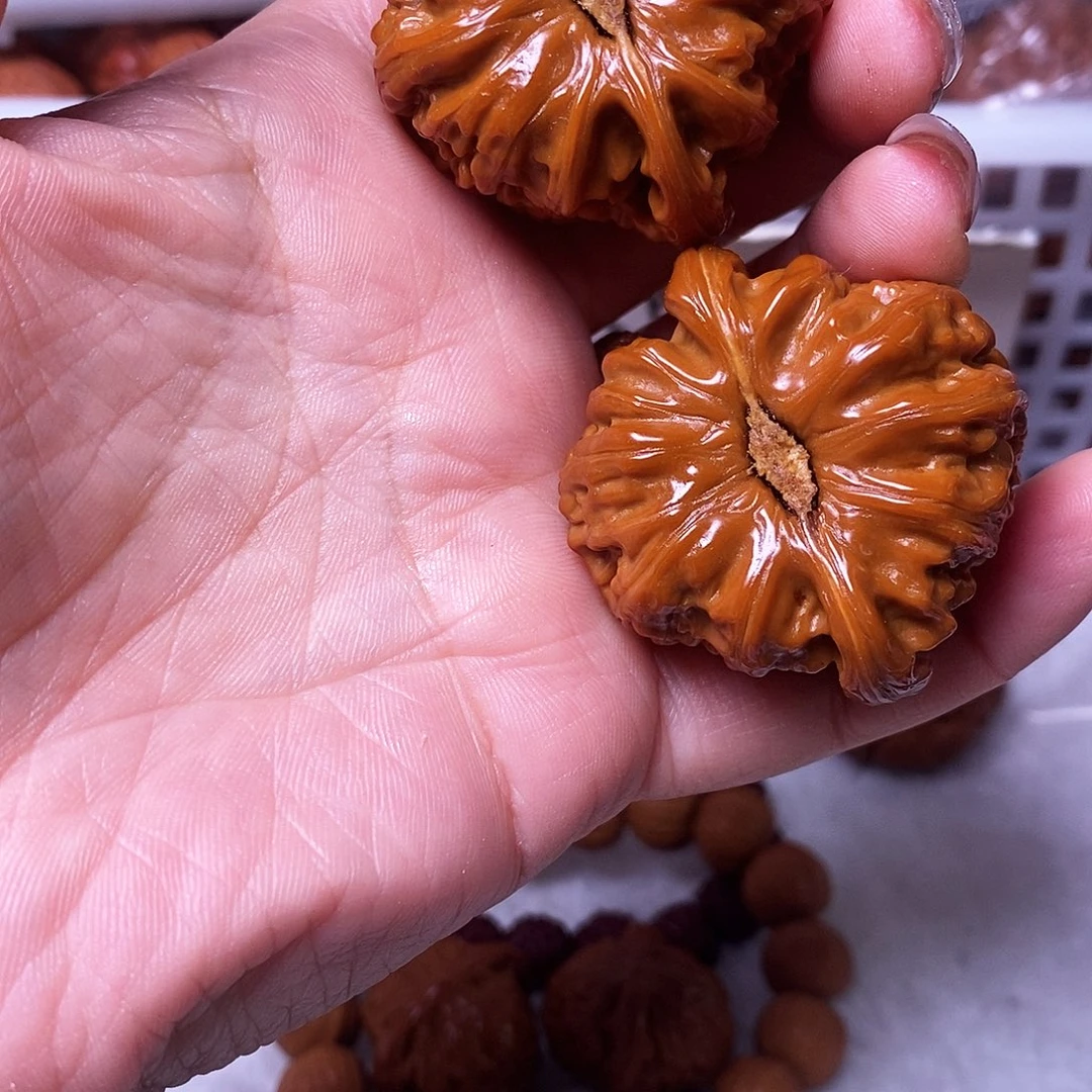 吊坠文玩核桃白狮子44