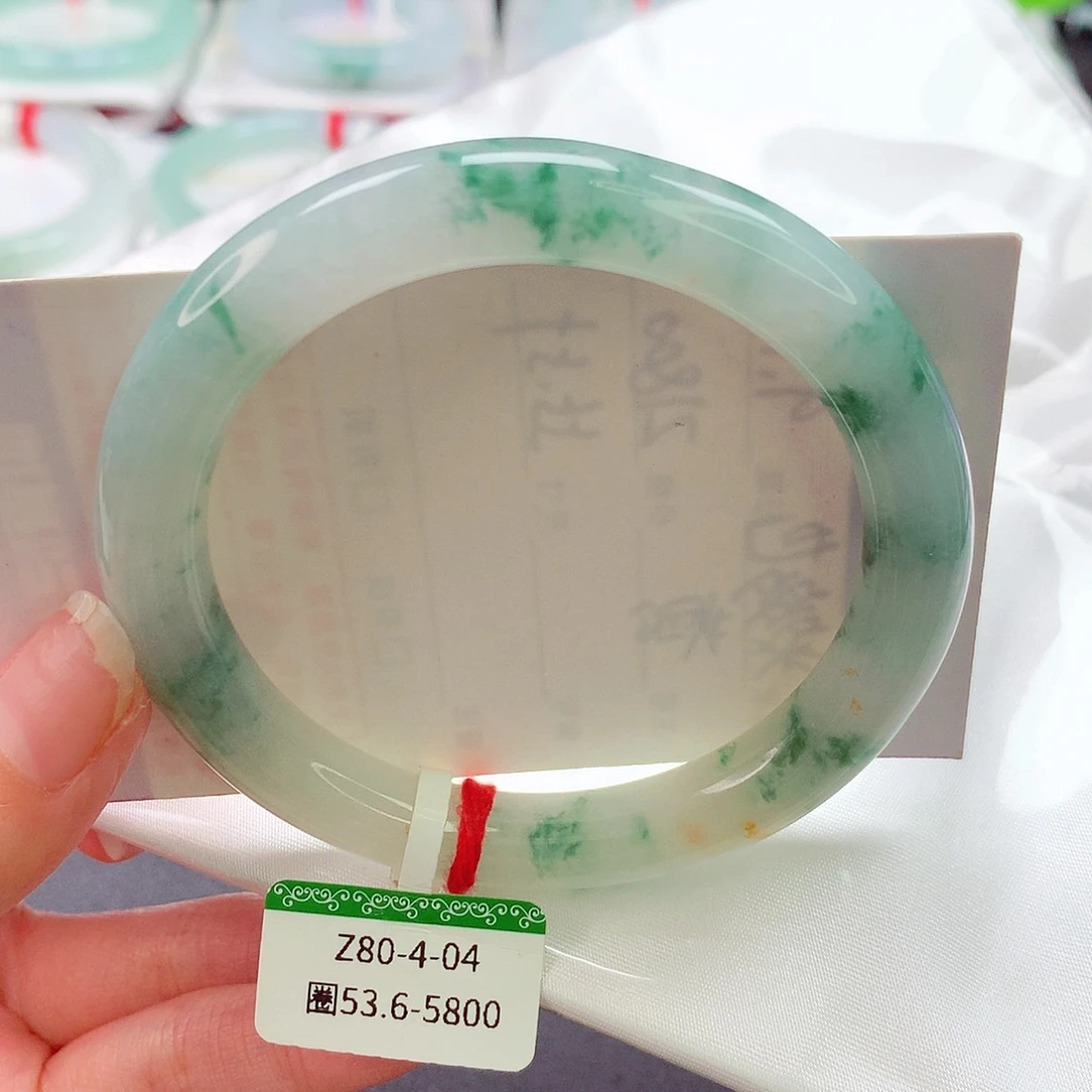 翡翠未镶嵌手镯缅甸天然a货翡翠手镯