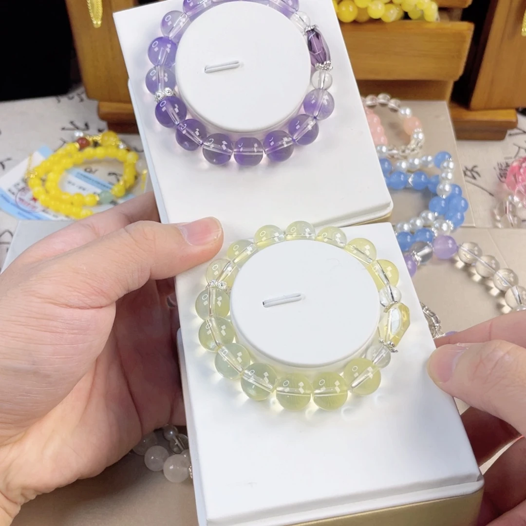 针钠钙石手饰银S925镀金镶嵌