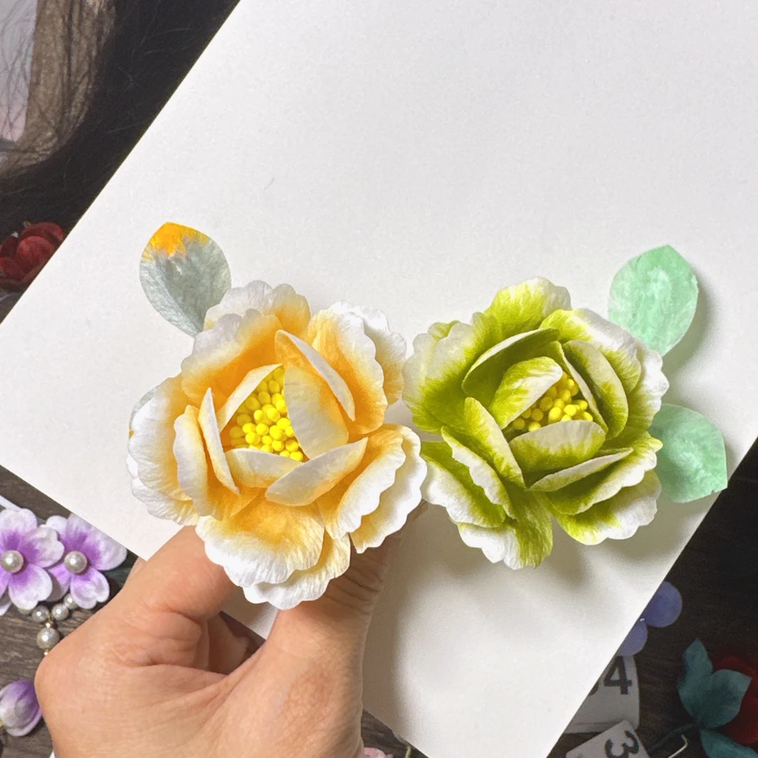 【清欢】  秋暮绒花端庄气质款牡丹发簪