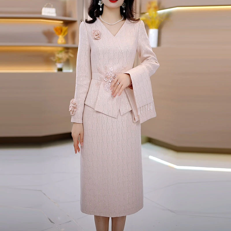 2025秋季新款A3361气质遮肉显瘦大码连衣裙女修身女装连衣裙