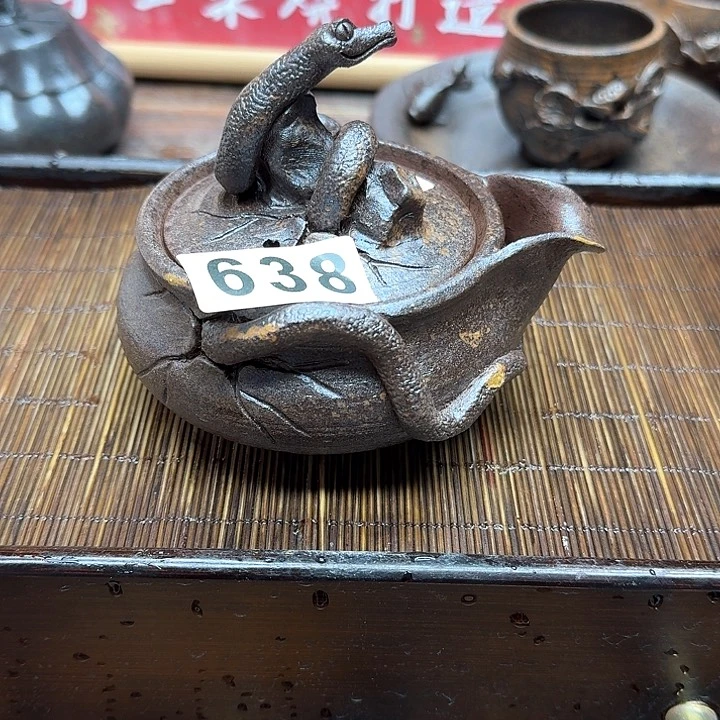 纯手工制作粗陶茶具