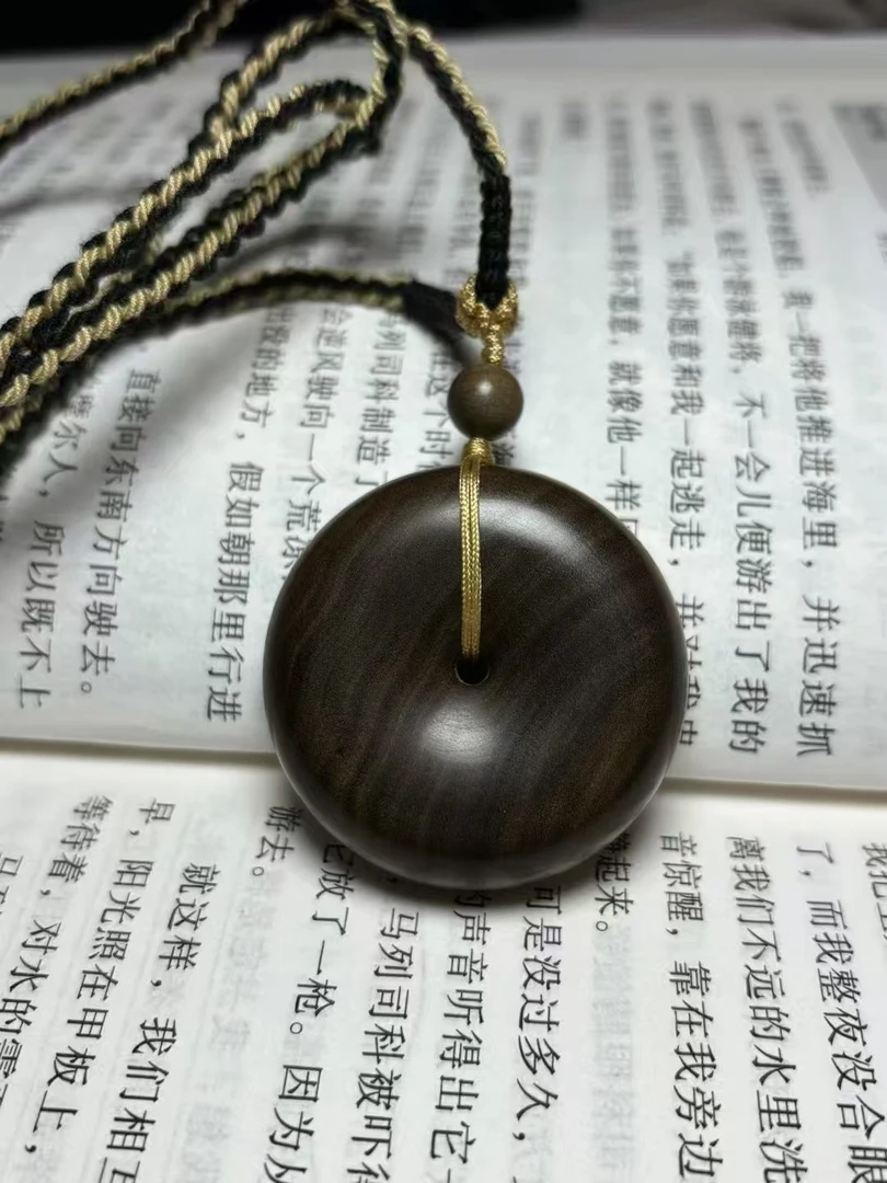 印度老山檀香阴沉面包圈平安扣