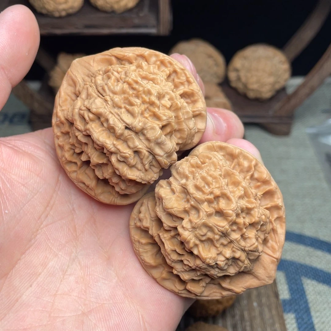 文玩核桃把件53毕业高货官帽