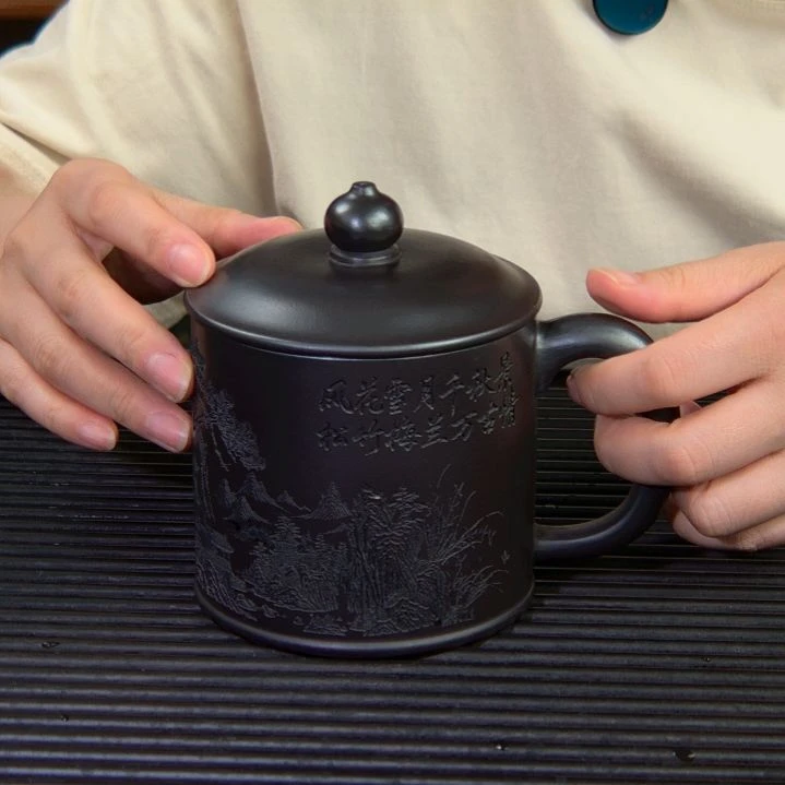 茶杯紫砂高货放漏