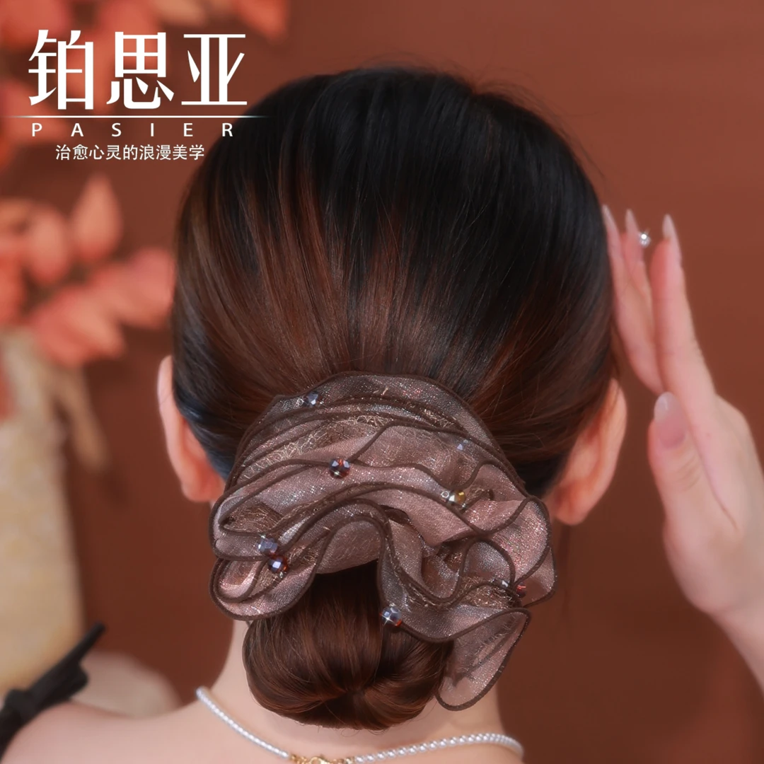 铂思亚同款 黎蔓 优雅浪漫气质时尚百搭高级感发圈FB2223