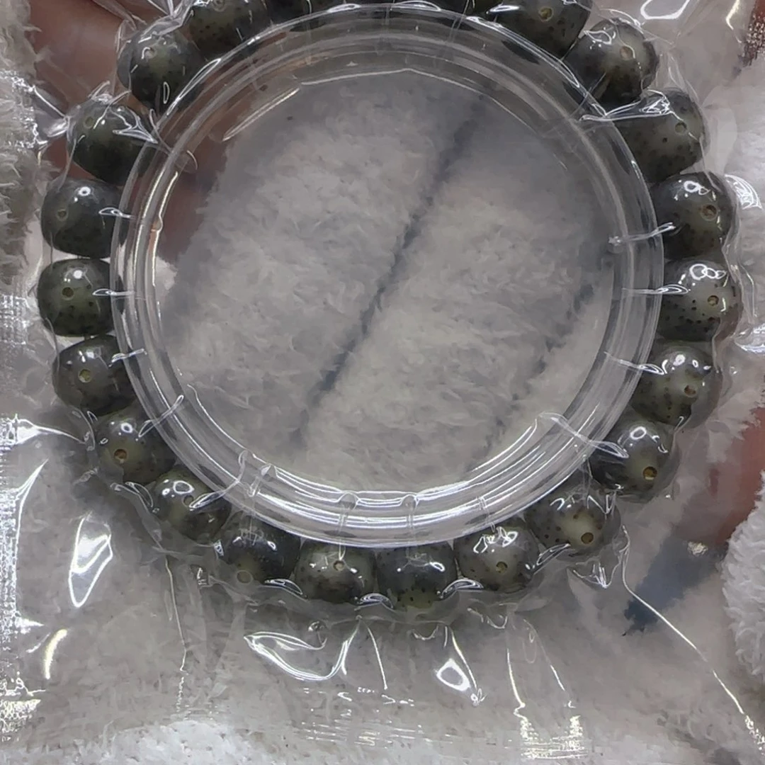 星月菩提手串100殿堂黑冰星月菩提1.0桶单圈
