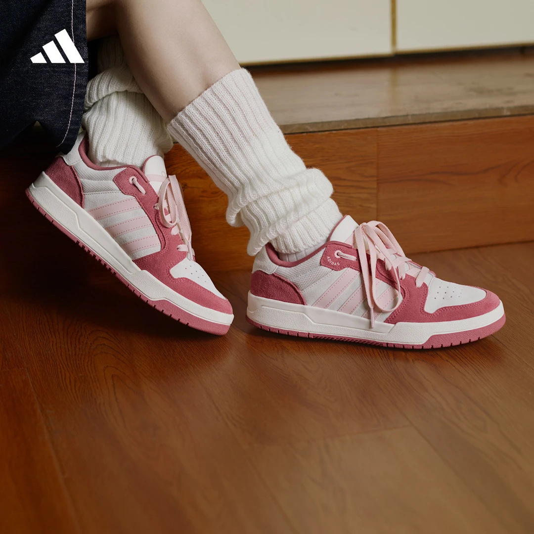 阿迪达斯 ENTRAP美式校园风运动板鞋少年感复古篮球鞋男女 KJ6983