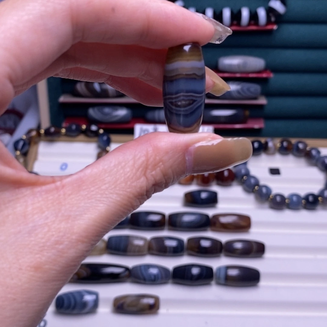 山***暝玛瑙/玉髓合金颈饰