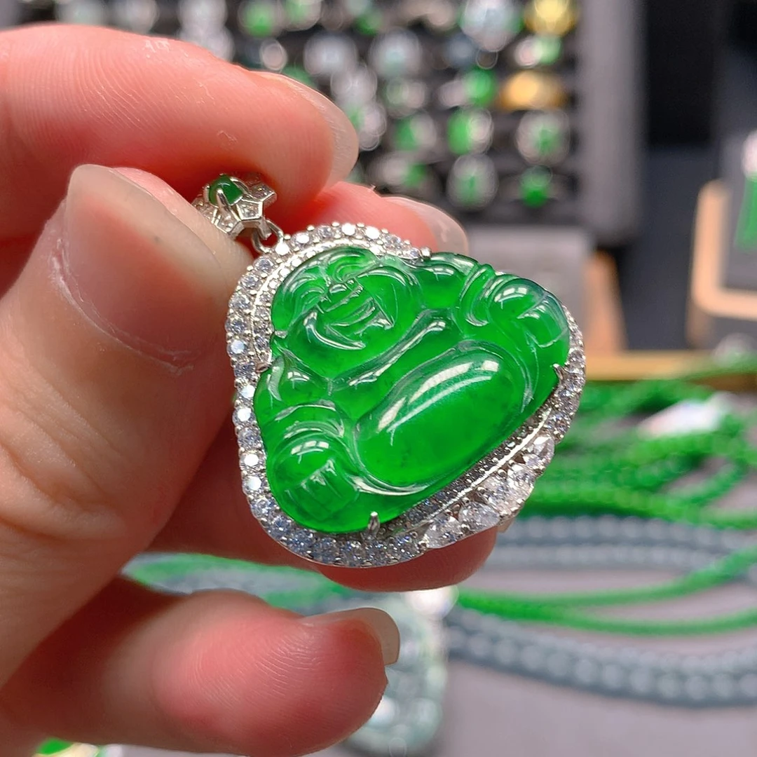 翡翠吊坠(不含链)未镶嵌天然