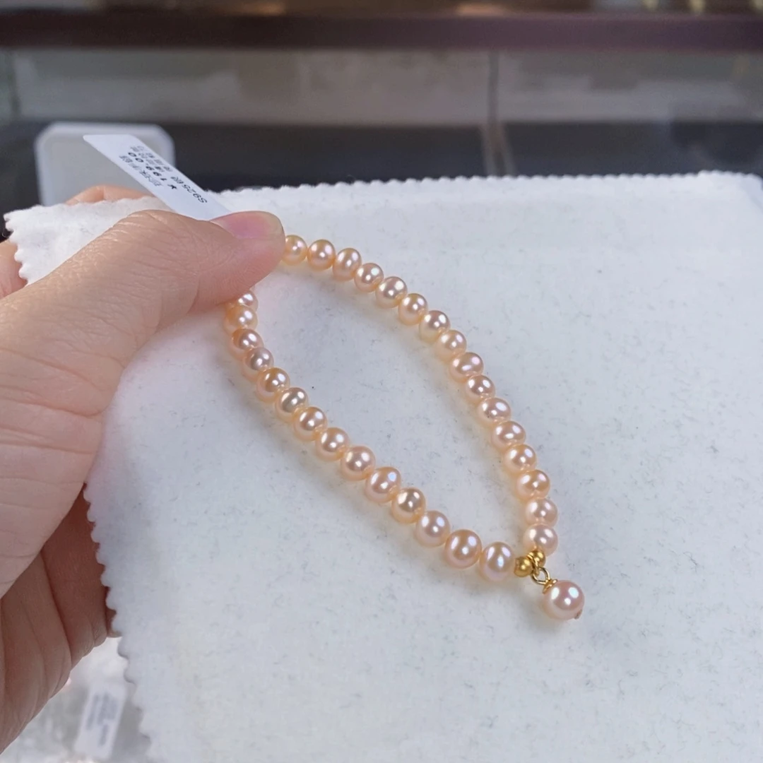 淡水珍珠手绳银S925镶嵌