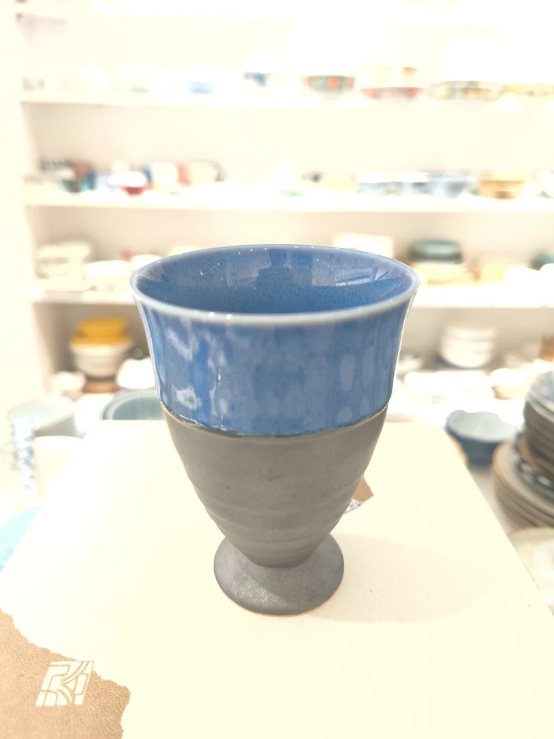 日瓷 蓝灰双拼色 手握杯