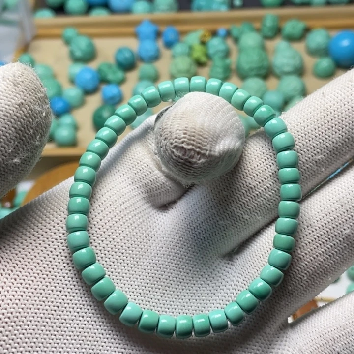 非金属卡5绿色直切手串