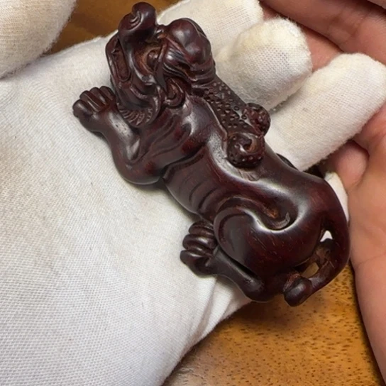 檀香紫檀（小叶紫檀）达*全陈化老料把件