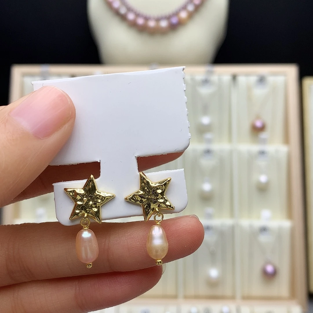 淡水珍珠颈饰银S925镶嵌