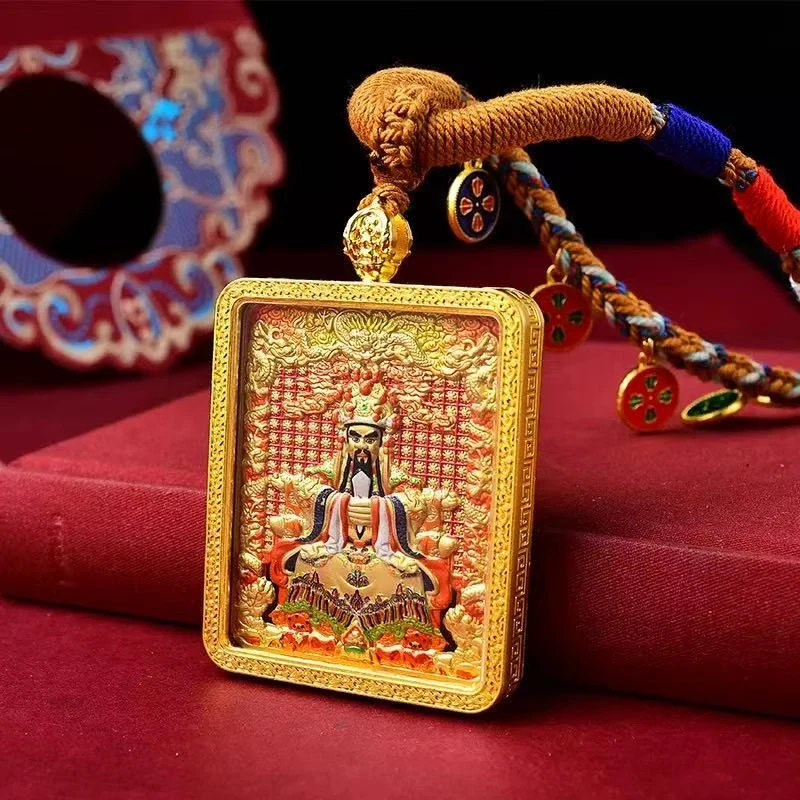 【邱先生推荐】龙五爷九尾狐观音唐卡吊坠男女同手工编织