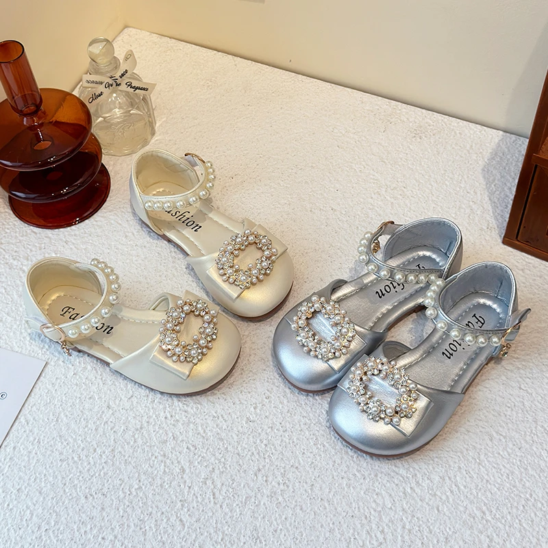 女童单鞋宝宝凉鞋2025春夏新款儿童包头凉鞋百搭公主鞋单鞋子A503