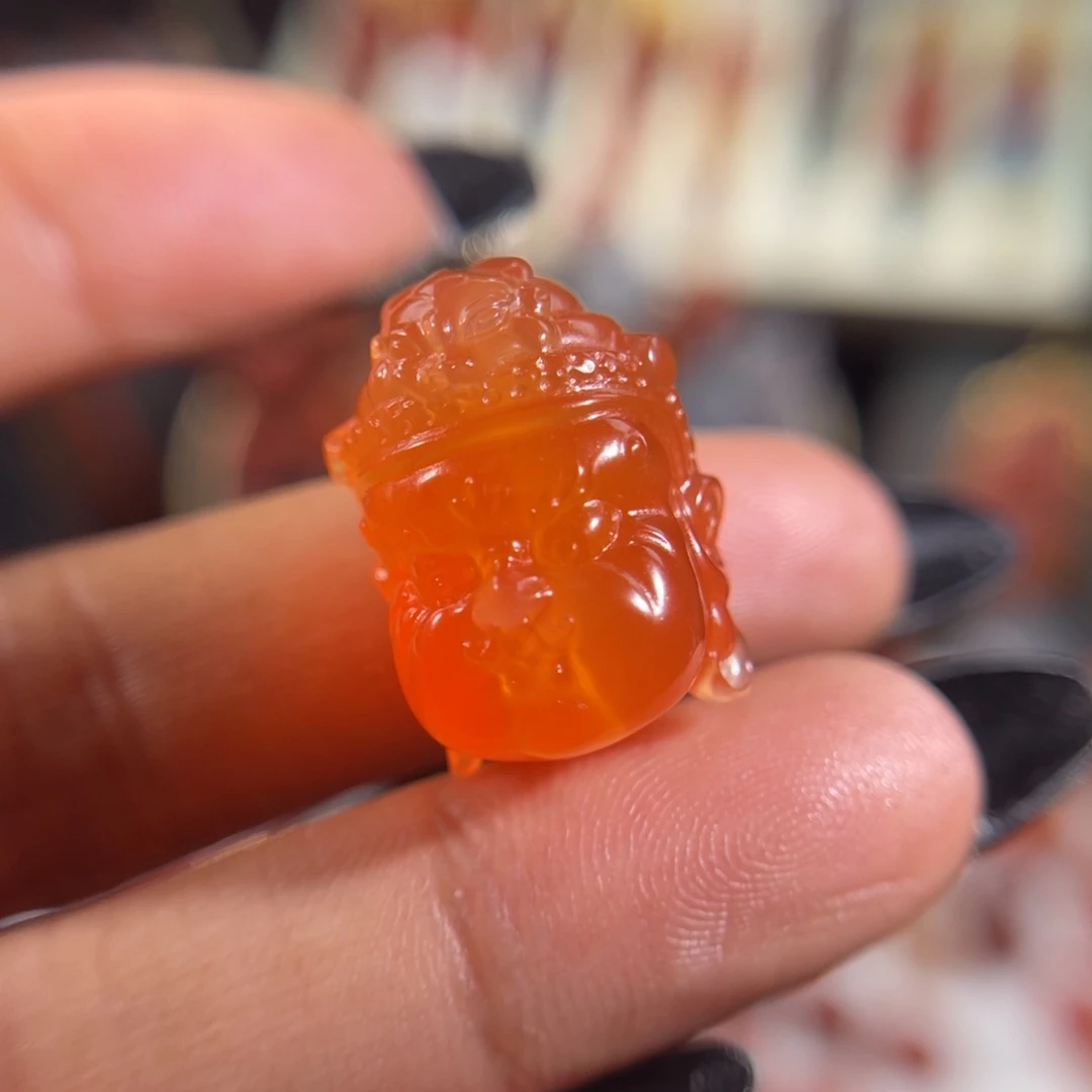 南红玛瑙丽江料财宝天王未镶嵌