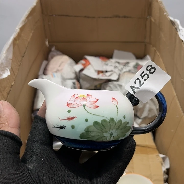 瓷片茶摆件工艺品摆件666