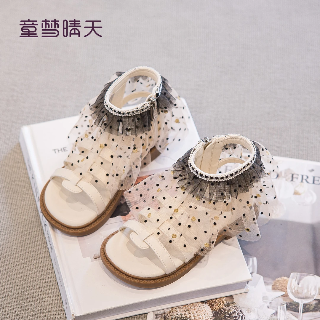 童梦晴天女童凉鞋2025新款夏季儿童鞋子罗马鞋软底女宝宝公主凉鞋