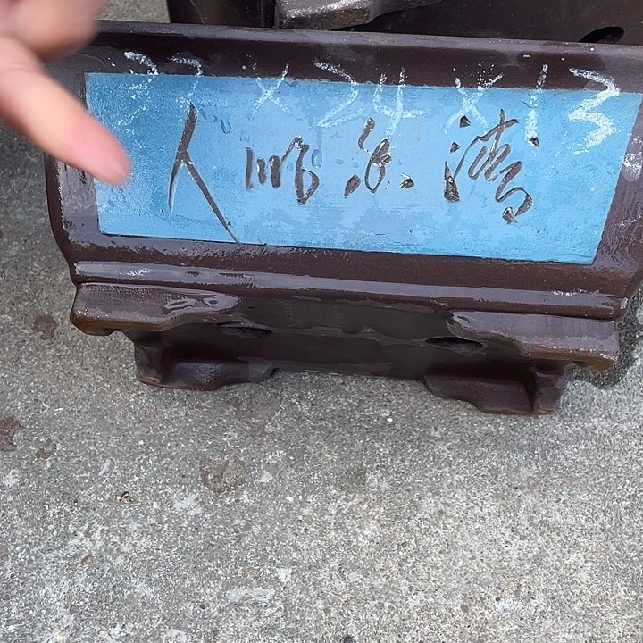 32蓝马槽两个花盆紫砂花盆