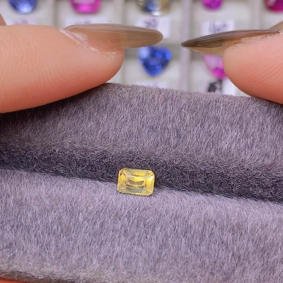 裸石金绿宝石太阳初升阳光色雷迪恩切割0.94ct/3519号