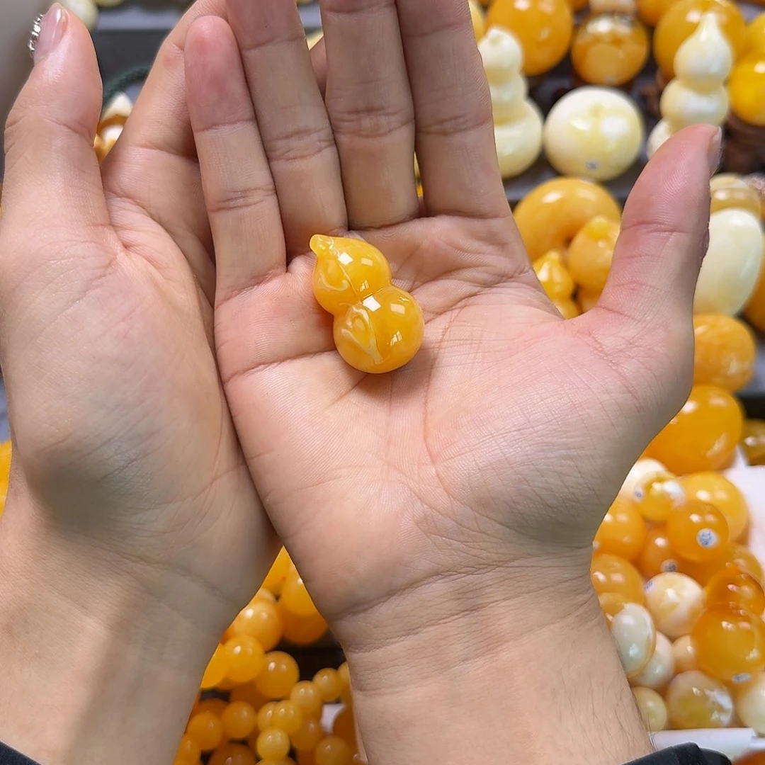 琥珀珠宝奇石未镶嵌葫芦