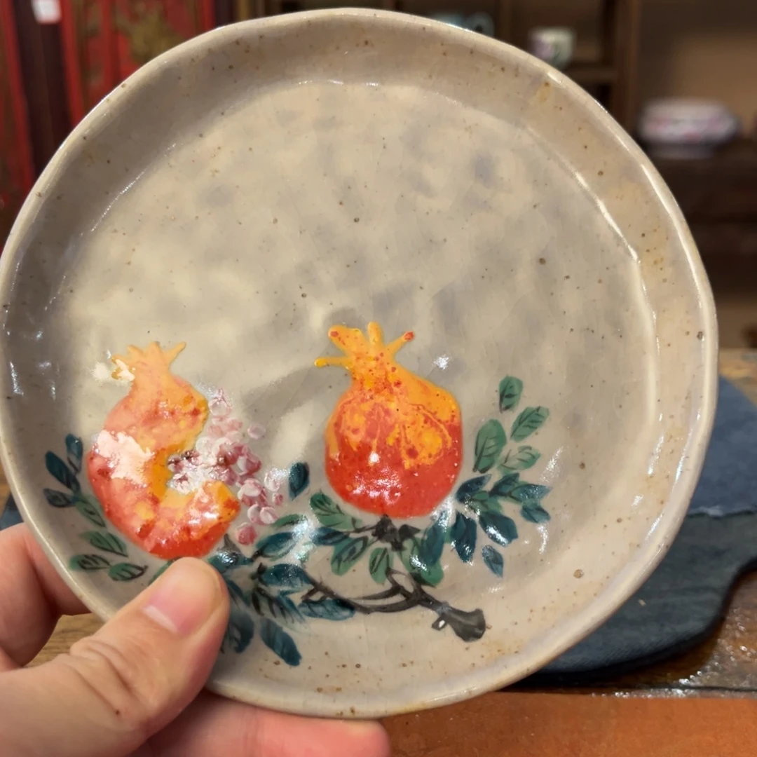 柴烧手工手绘陶瓷