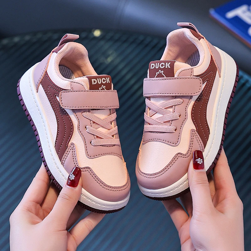 儿童防滑板鞋2025春季新款ins女童低帮滑板鞋男童休闲中大童潮鞋