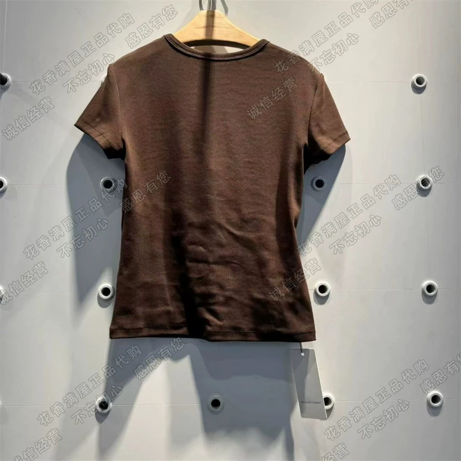 麦檬2025棕色短袖00621-2