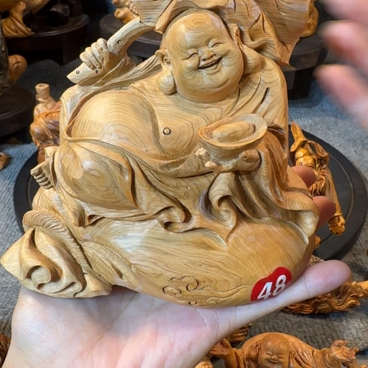 美***兽崖柏摆件手把件等