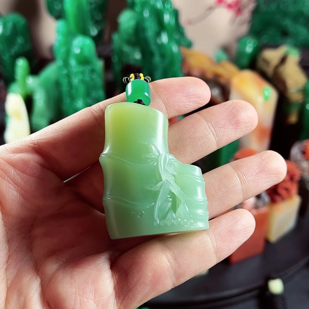 四川石名贵石材梅子青