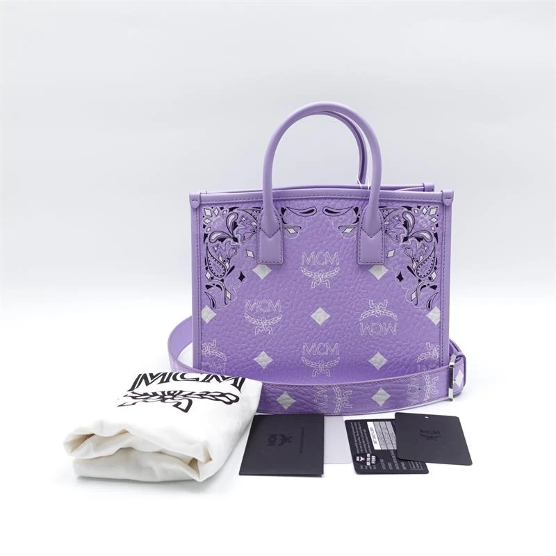 99新 MCM MCM 托特紫色老花  单肩包T_ZY0000368467