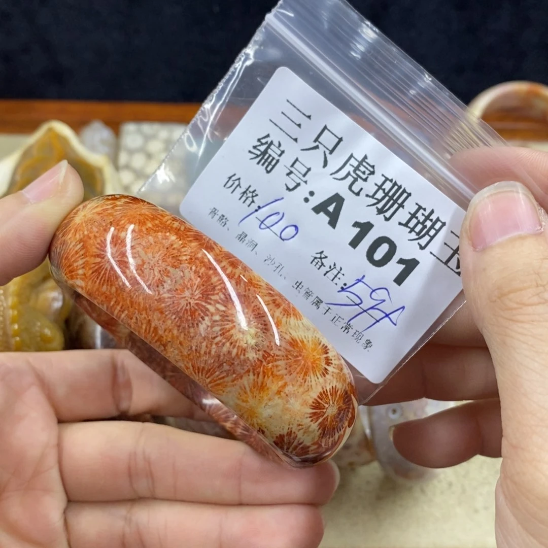 硅化珊瑚（珊瑚玉）1未镶嵌宏*