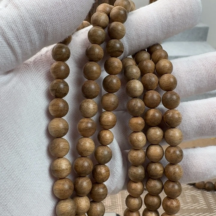 沉香手串柬埔寨黄油老料多圈沉香手串0.8规格23.4克