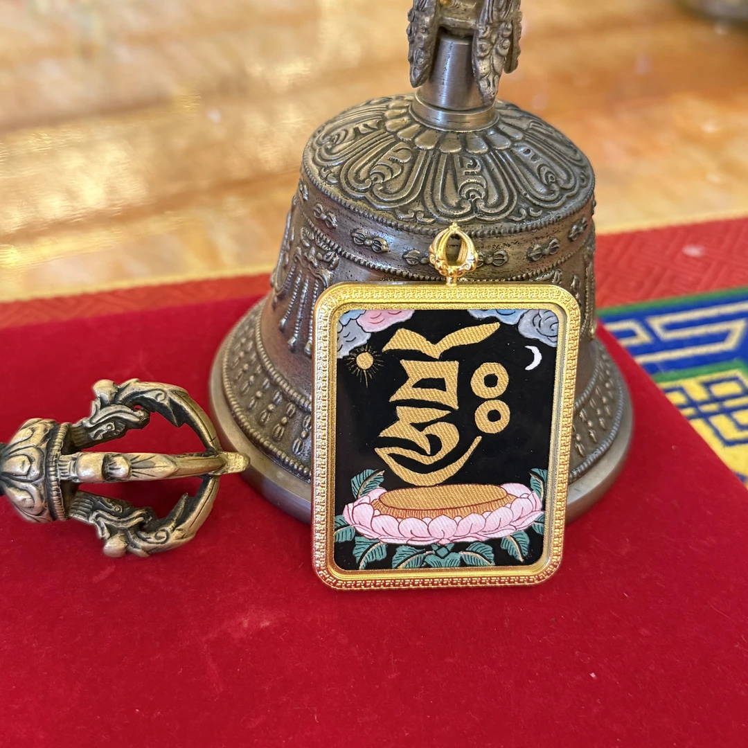 扎基拉母心咒-热贡元旦唐卡画院