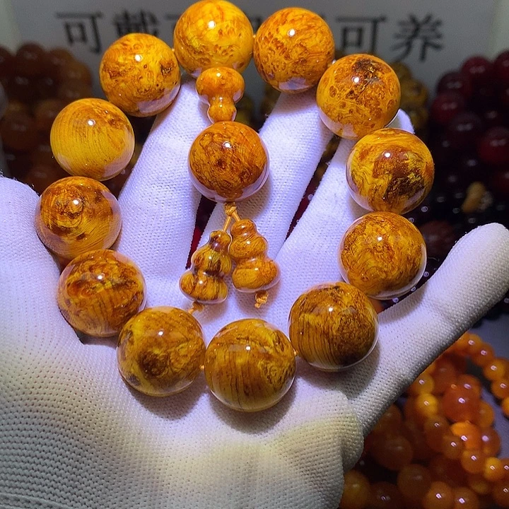 手串/手链松木（琥珀木）2.0 留疤玉化高货