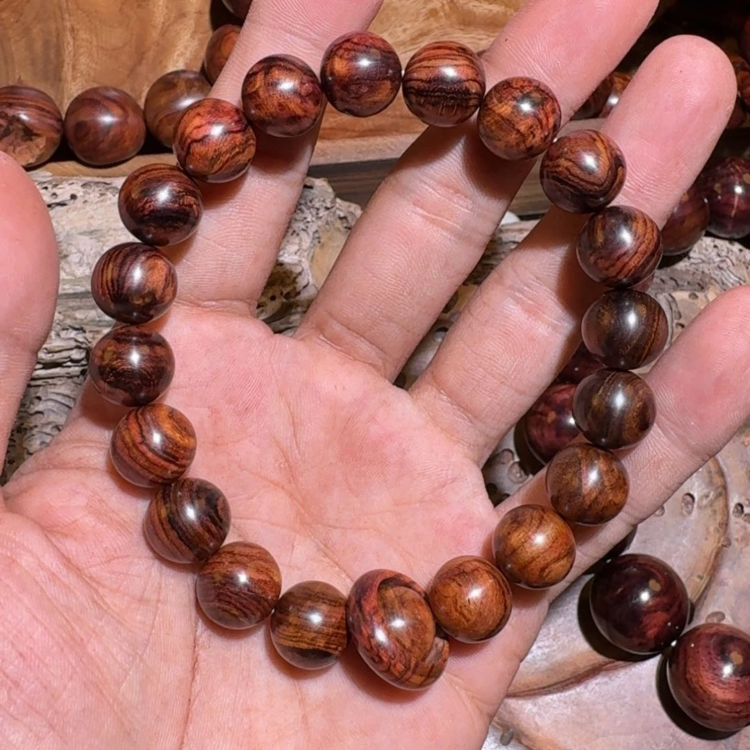 黄花梨/降香黄檀手串/手链净雨七彩黑黄1.2