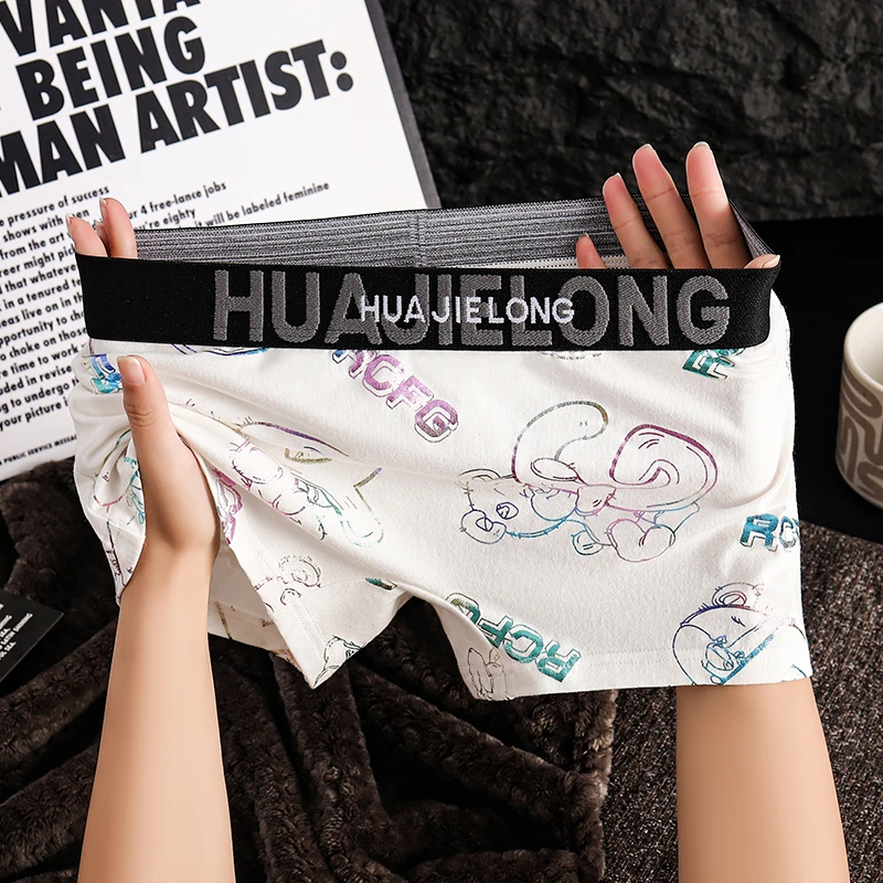 内裤女款2025新款网红爆款性感平角裤安全裤短裤白色四角女生裤头
