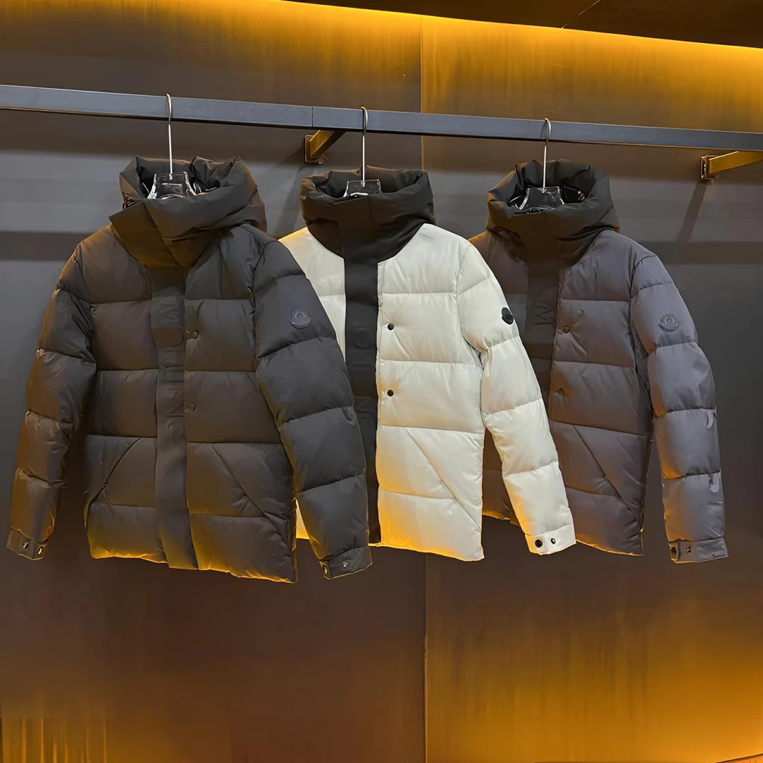 34154男士时尚潮牌连帽黑白灰三色衣服