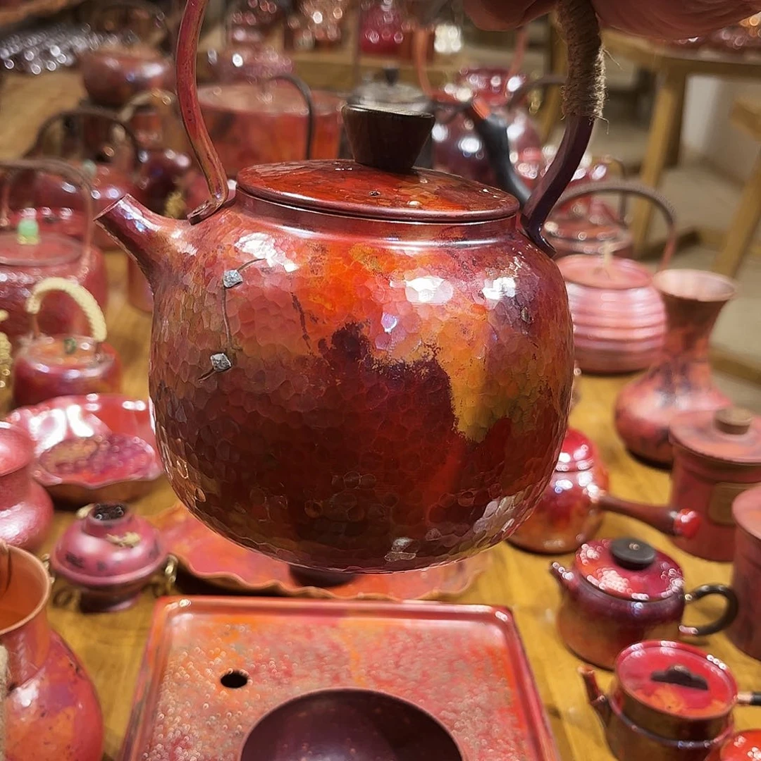 嗨**乡银桔钉大壶手工锻打工艺