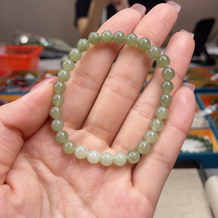 和田玉未镶嵌手串A4