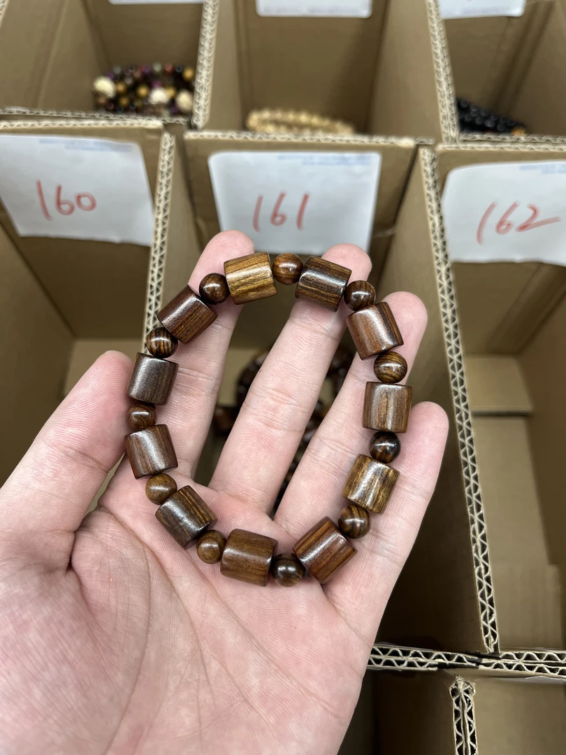A161黄花梨桶珠手串（无礼盒）