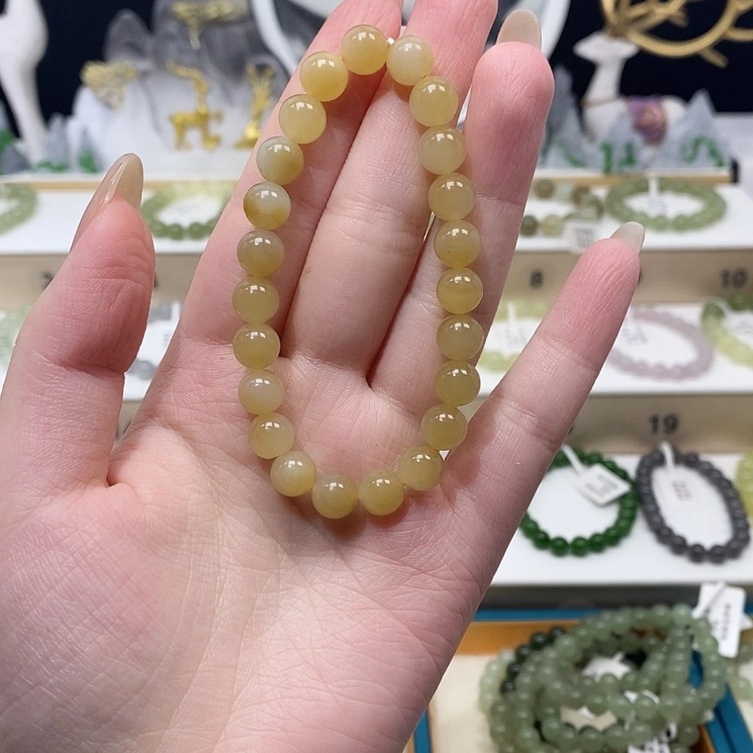 未镶嵌手串和田玉嘻**h