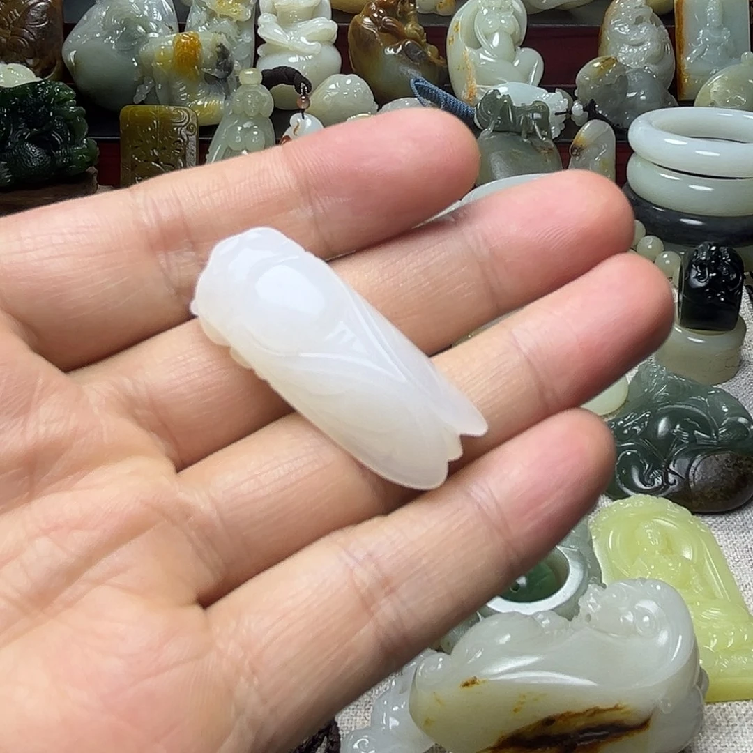 欢***迎和田玉未镶嵌挂件