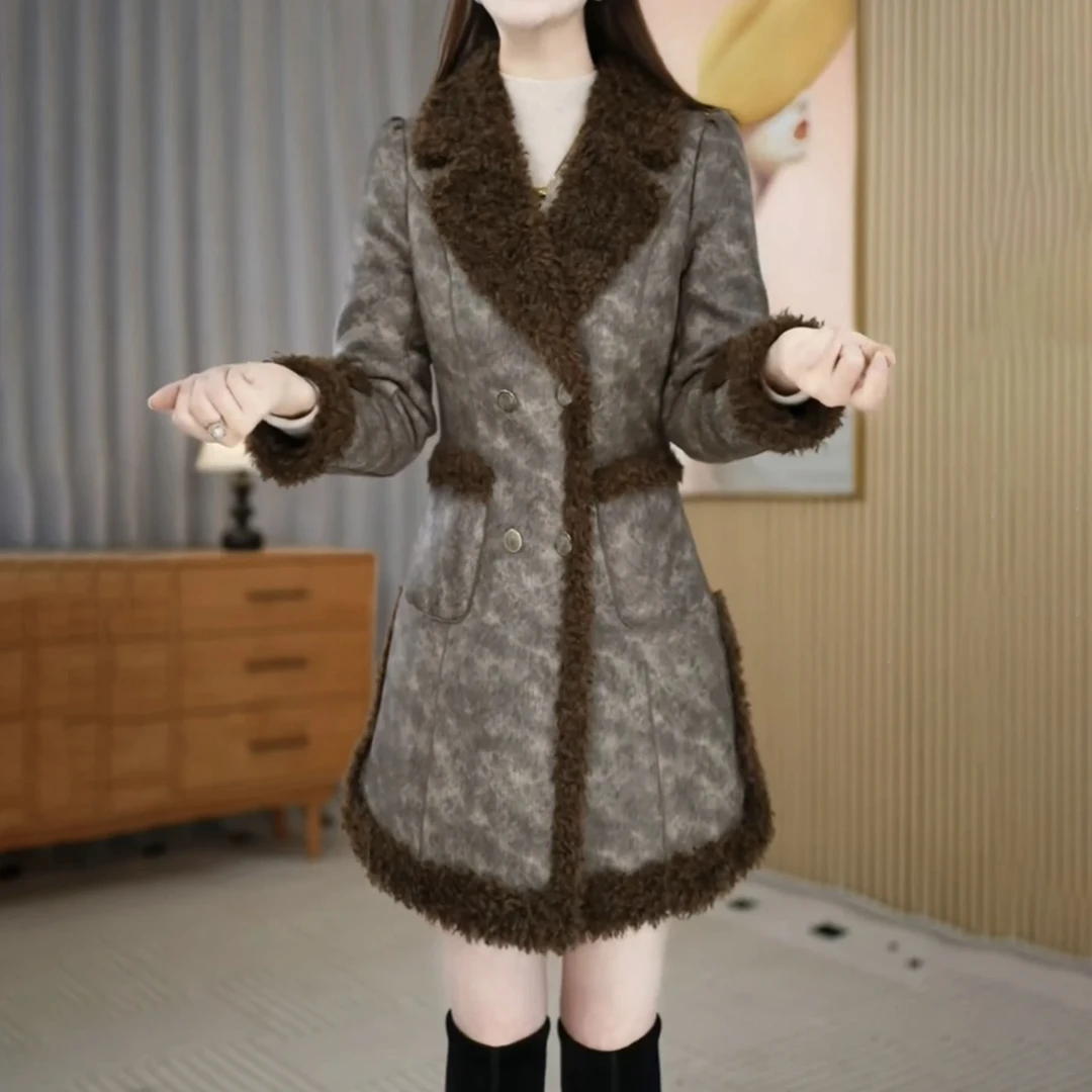 【外套】2025冬季新款洋气休闲时尚气质显瘦优雅减龄通勤女士外套