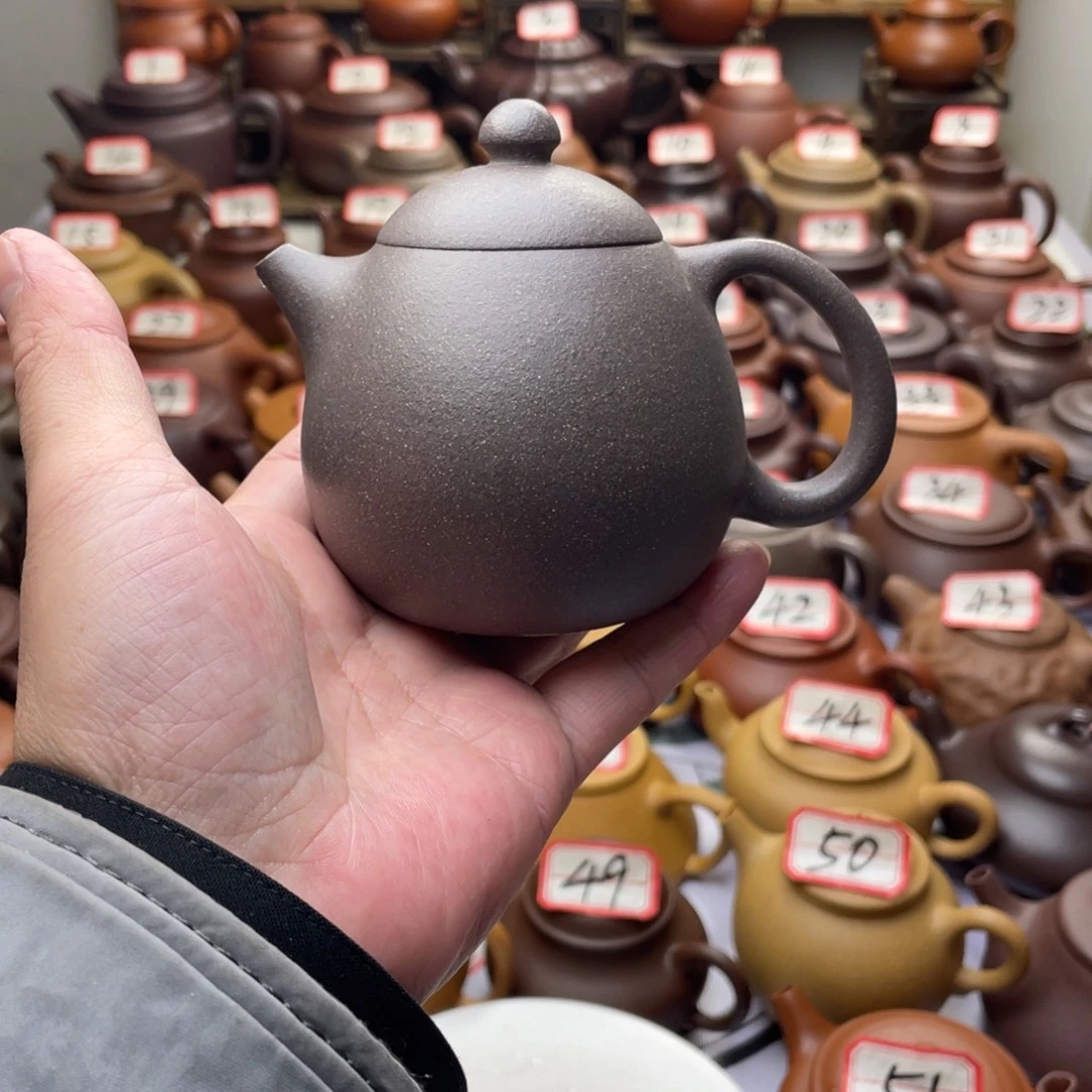 紫砂茶壶宜兴紫砂半手工