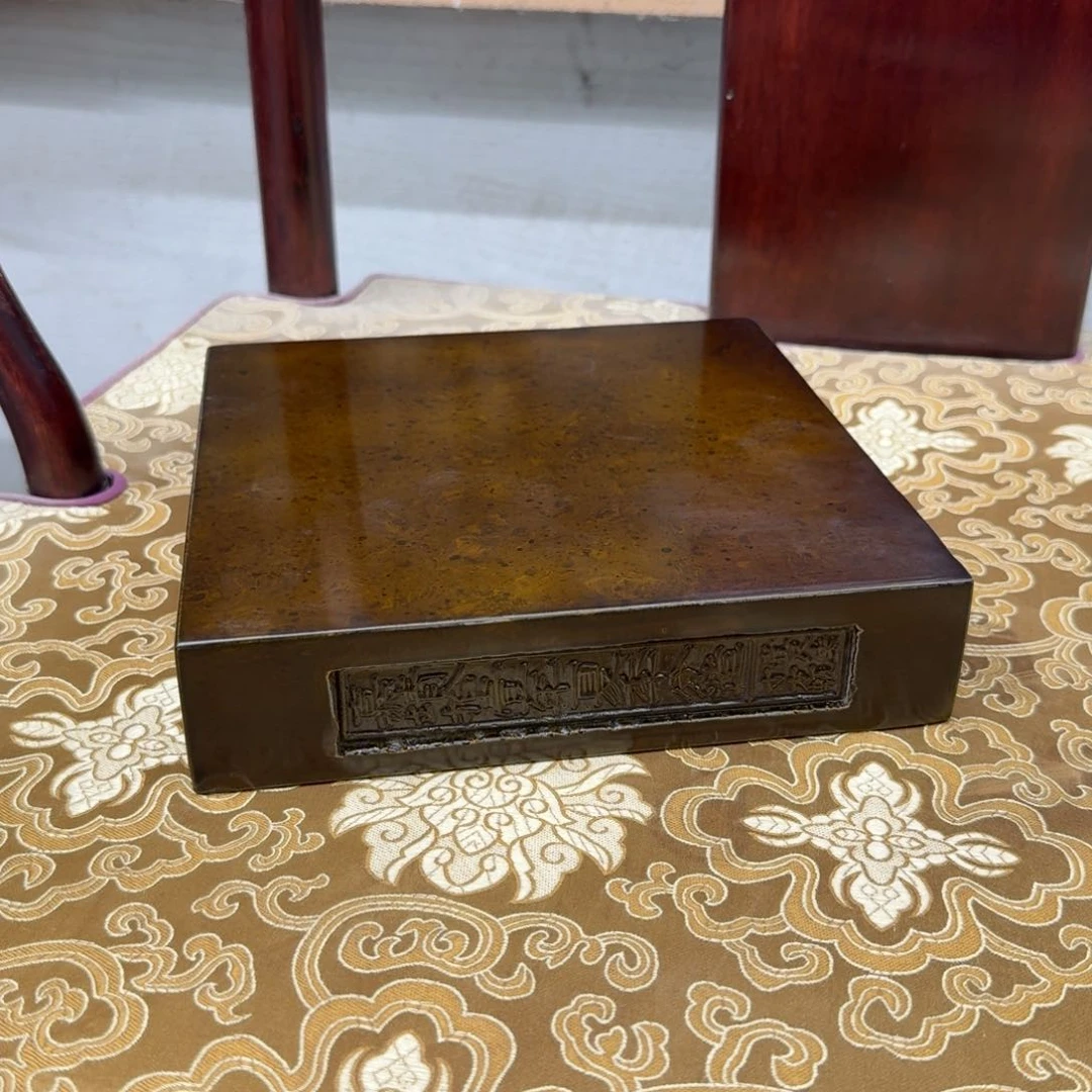 砖雕20x20x4 乌金色 福利 老料 底座