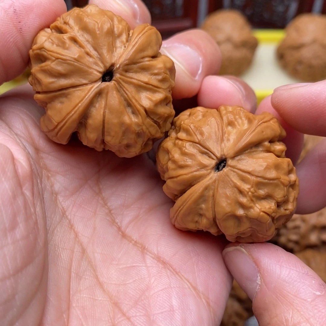 文玩核桃把件全品毕业手捻甲骨文34.5尺